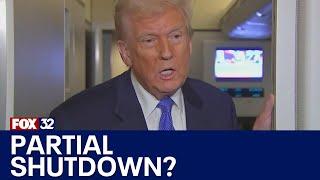 Trump asked if a government shutdown will happen this week