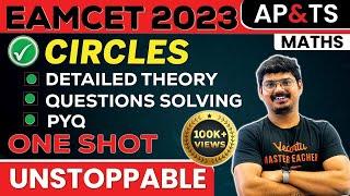 Complete CIRCLES & SYSTEM of CIRCLE In ONE SHOT | Maths EAMCET 2024/25 Exam | AP & TS | Goutham Sir