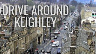 Driving Around Keighley Town Centre Bronte Country West Yorkshire United Kingdom