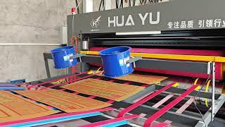 HUAYU-B corrugated carton boxes flexo printer die cutter-slotter  I printer die cutter machine