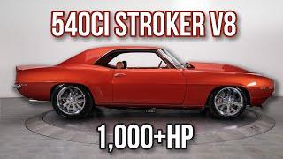 1,000+hp Capable 1969 Camaro Resto-Mod ProCharged 540 Stroker V8 5-speed  -  FOR SALE  -  137252