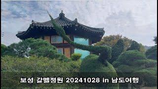 【블랙앨범】 보성 갈멜정원, 제암산휴양림 수변산책로 20241028 in 남도여행/남도한바퀴