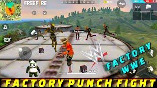 GARENA FREE FIRE FACTORY WWE - FF FIST FIGHT ON FACTORY ROOF - FACTORY KING CHALLENGE VIDEO FREEFIRE