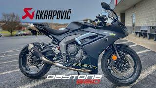 Akrapovic Exhaust on 2025 Triumph Daytona 660