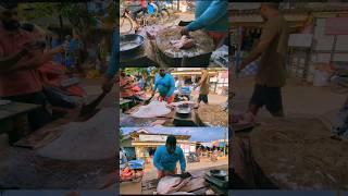 Island ️ Village Huge Ray Fish Cutting Skills #shots  #fishing  #fishcutting