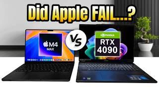 Can a Nvidia Laptop BEAT Apple? RTX 4090 Vs M4 Max MacBook Pro