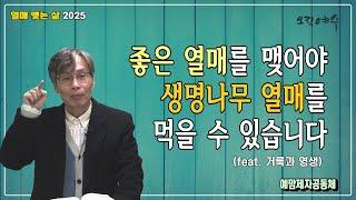 "좋은 열매를 맺어야 생명나무 열매를 먹을 수 있습니다" / 예맘제자공동체 정호준 목사