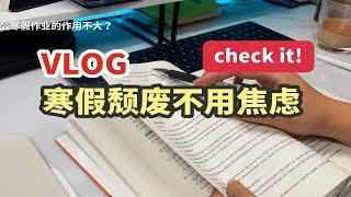 近期生活vlog：为什么寒假颓废了没学习其实根本不用焦虑？