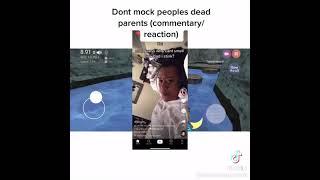 Lady mocks a persons dead parents (commentary/reaction)