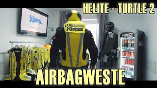 Motorrad Airbagweste in der Fahrschule Koos - Helite Turtle 2