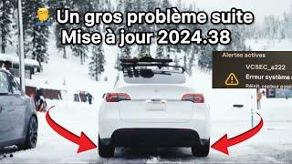 Mise à jour Tesla 2024.38 = Un dysfonctionnement