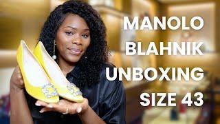 Manolo Blahnik Hangisi Pumps- ( Size 43 wide feet)| Coco Styles NYC