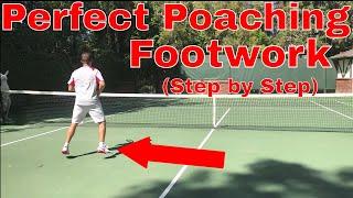 Tennis Volley Technique | Perfect Poaching Footwork | Step by Step