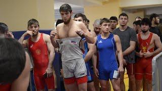 Взвешивание борцов до 74 кг, чемпионат Дагестана 2023.