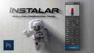 Instalar Plugin de sombras Realistas no Photoshop - Reallooklongshadow panel