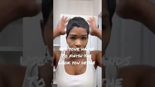 Using Ecostyler Gel to mold my pixie cut #pixiehaircut e