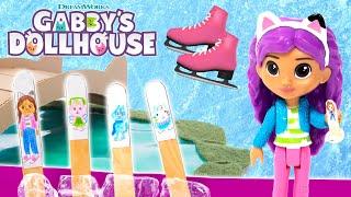 ️ Ice Skate Day with the Gabby Cats ️ | GABBY'S DOLLHOUSE TOY PLAY ADVENTURES