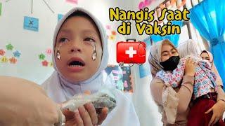 GAWAT! Risya NANGIS SAAT DI VAKSIN  TAKUT di SUNTIK - Part 2