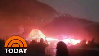 Violent tornadoes cause concert stage in Mexico to collapse