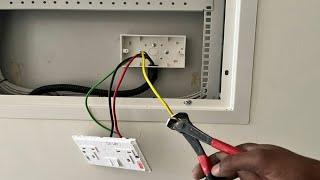How to Install the Easiest Indoor Double Socket With Connection | Electrical Work| ElectroDubai