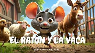 El Ratón y La Vaca | Cuentos Cortos para Niños | Cuentos en Español