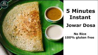 Instant jowar dosa recipe | Jowar dosa recipe | Weight loss Millet Recipe| Sorghum recipes | Millets