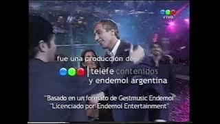 Cierre de transmisiones Telefe - 01 de Junio de 2003