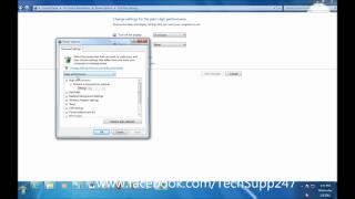 Speed Up Windows 7 - Change the Power Plan to Max