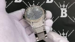 Futuristic Silver Bling Bling Hip Hop Watch | Jewelry WAT8511R