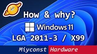  Windows 11 on LGA 2011-3 / X99 – how to install and tests vs Windows 10 | E5-2640 V3, RX 6800XT