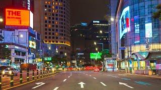 Seoul Vibes  Rainy Night Driving City  | Myeongdong and Downtown with Chill Lofi Jazz Hiphop POV