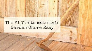 My Favorite Tip to make this Garden Chore Easy! ~ How to Hoe a Garden Correctly with less Effort ~