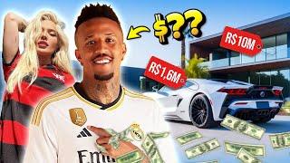 A vida de milhões de EDER MILITÃO no REAL MADRID e as tretas com KAROLINE LIMA