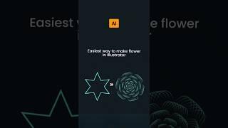 Quick Flower design Tricks illustrator #design  #short #illustrator