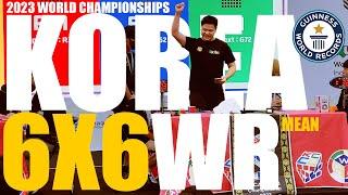 WR 6x6 mean [1:07.11] World Championships KOREA 6x6 mean (1:07.11)