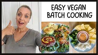 Simple Vegan Batch Cooking /Easy Plant-Based Recipes /Vegan High Protein Dip-Chipotle Red Pepper Dip