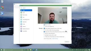 Zoom: Computer: Adjust camera and audio settings