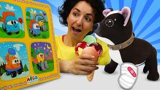 Giochi per bambini. Tutti i giocattoli preferiti del cane Cioccolata. Video per bambini in italiano