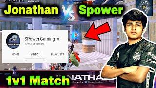  Jonathan Vs Spower Gaming | 1v1 Fun TDM | BGMI God Vs 13 Years Old Pro