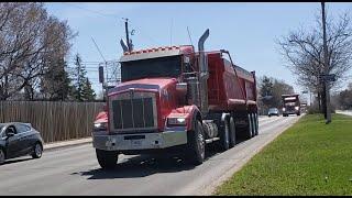 DUMP TRUCKS - Truckspotting #12 in Montreal Canada