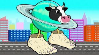 LA VACA SATURNO SATURNITA ORIGIN STORY! Story of Transformation Italian Brainrot Cartoon Animation