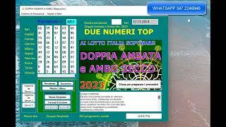 DOPPIA_AMBATA_E_AMBO per il lotto  batte tutti.. da vedere subito