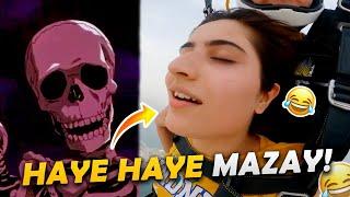 Aroob Jatoi SkyDiving Gone Leaked  Skeleton Roasting!