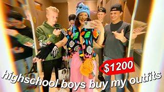 highschool boys buy my outfits for a week (they spent $1200)