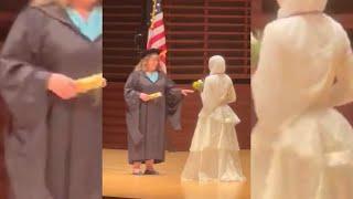 High school grad speaks out after being denied diploma on stage after dancing during ceremony
