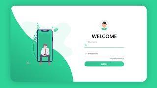 Responsive Animated Login Form Using HTML & CSS & JavaScript