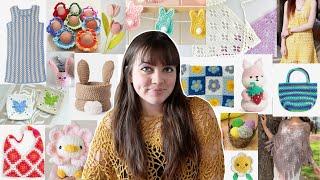 50 easy SPRING crochet ideas with FREE patterns (beginner friendly)