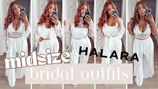 Halara Midsize TRY-ON | Bridal Inspired | All White Outfits