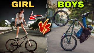 BATTLE OF THE GENDERS | Cycle Stunt Challenge