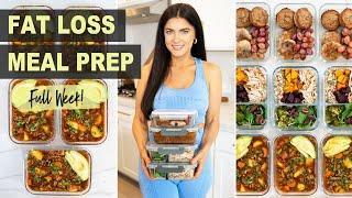 MEAL PREP FOR THE WEEK | super delicious healthy meals for weight loss + grocery list